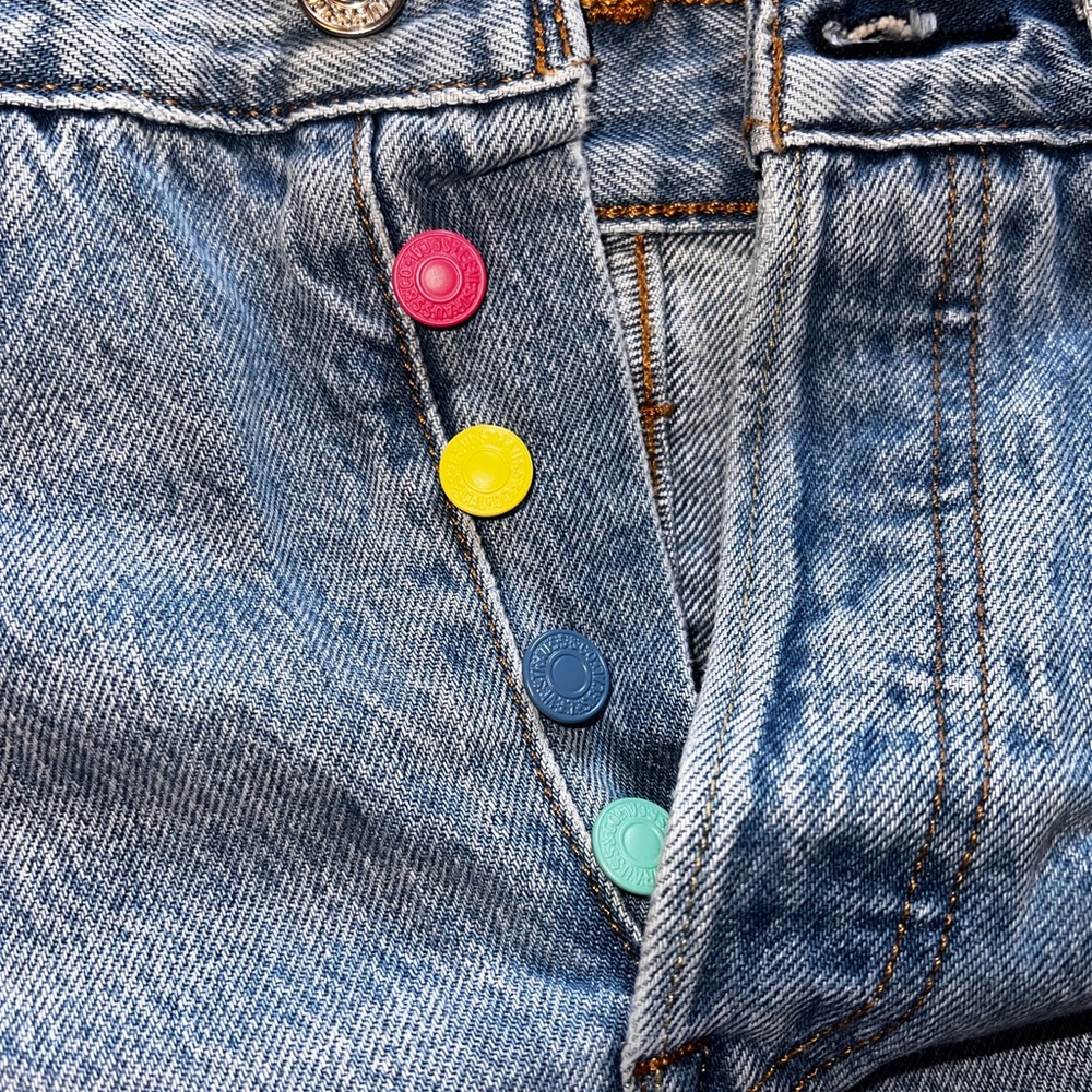 Levi's Blue Denim Jeans - 501 - Picture 2 of 4